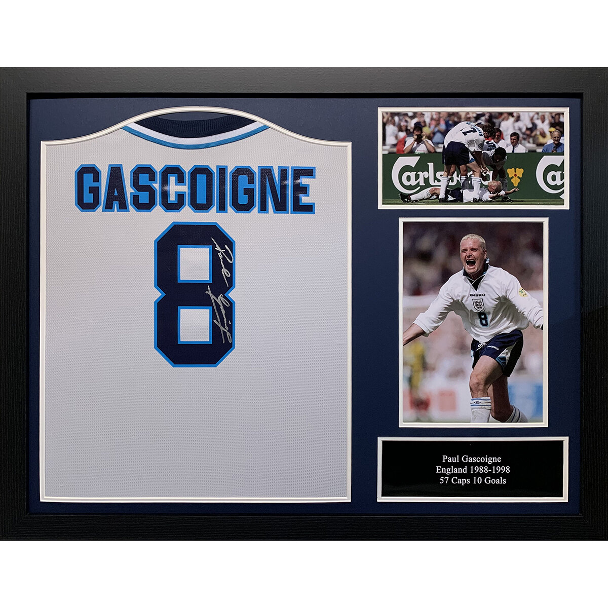 Paul Gascoigne Signed England Euro 96 Shirt Paul Gascoigne Signed England Euro 96 Shirt