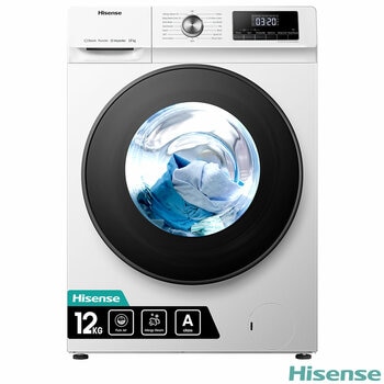 Hisense WFQA1214EVJM, 12kg 1400rpm Washing Machine , A Rated in White