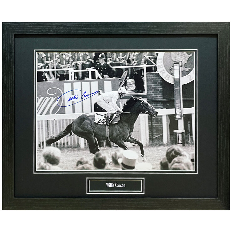 Willie Carson Epson Derby horse racing photo Willie Carson Epson Derby horse racing photo