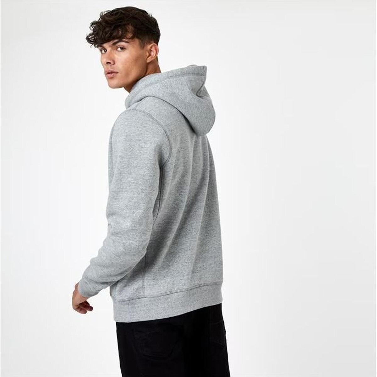 Mens grey jack wills hoodie hot sale