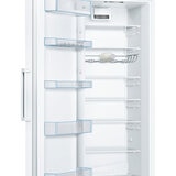 Close up Bosch Series 4 KSV36VWEPG Upright Fridge in White