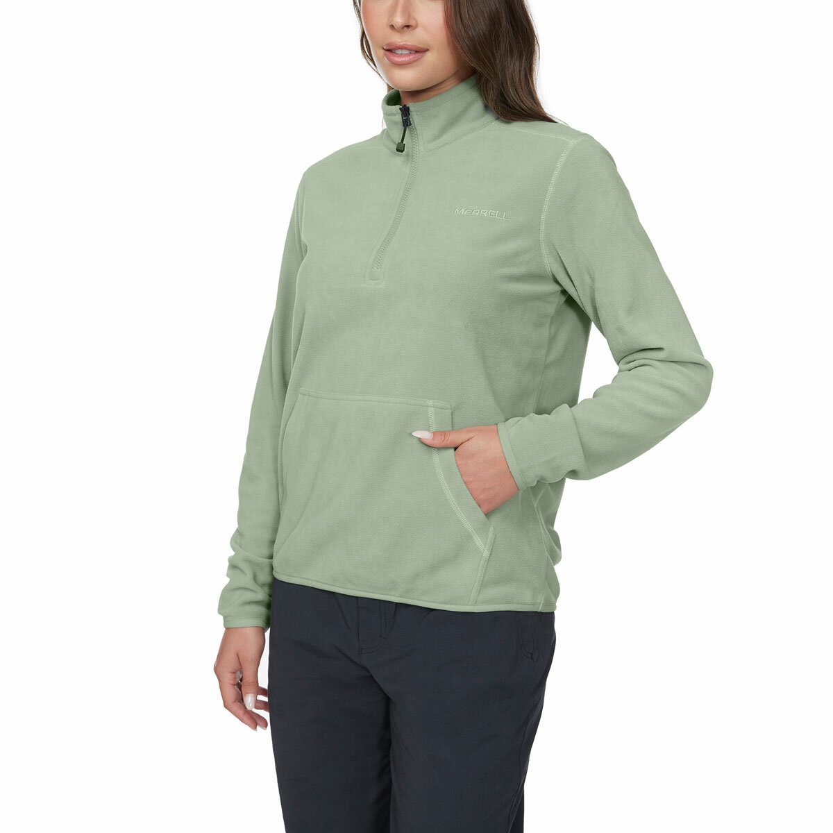 Merrell Ladies 1/4 Zip Fleece in Green Merrell Ladies 1/4 Zip Fleece in Green