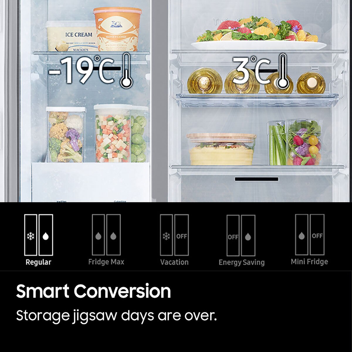 Buy Samsung RS68CG883DB1EU Side by Side, D Rated in Black at Costco.co.uk
