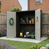 Suncast 5ft 8" x 3ft 6" (1.7 x 1.1m) 3,000 Litre Vertical Storage Shed with Shelves and Tool Hooks