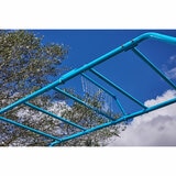 Lifestyle image of the monkey bars with sprinkler above Lifestyle image of the monkey bars with sprinkler above