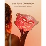 Lifestyle image of Renpho Artimis Blush Light Mask with 432 high density medical grade LEDs