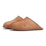 Kirkland Signature Men s Shearling Slipper in Chestnut