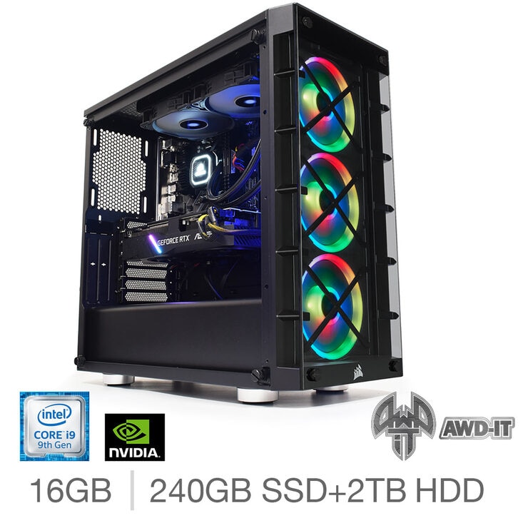 AWDIT Fury 9, Intel Core i9, 16GB RAM, 240GB SSD + 2TB HDD, NVIDIA