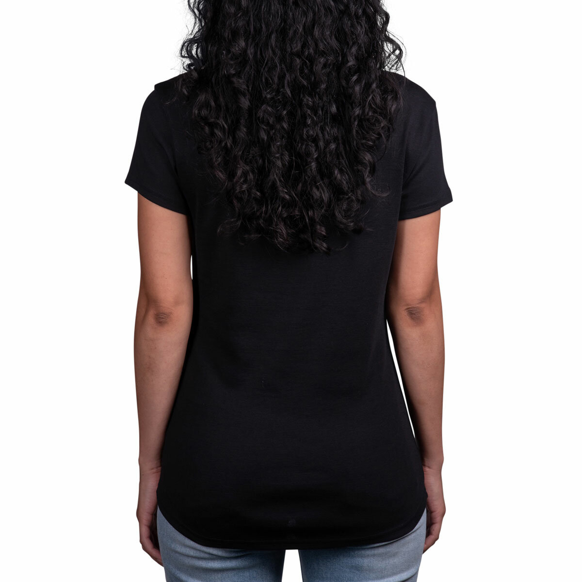 Kirkland Signature Ladies Scoop Neck Pima Tee in Black