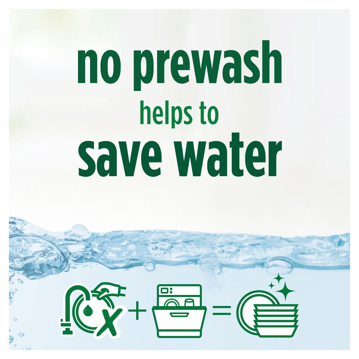 No Prewash Helps to Save Water