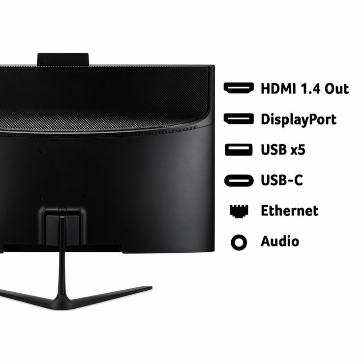Acer C27-B, AMD Ryzen 7, 16GB RAM, 1TB SSD, 27 Inch All in One Desktop PC, DQ.BQQEK.001