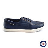 Lambretta Men's Vulkan Boat Shoe in Navy