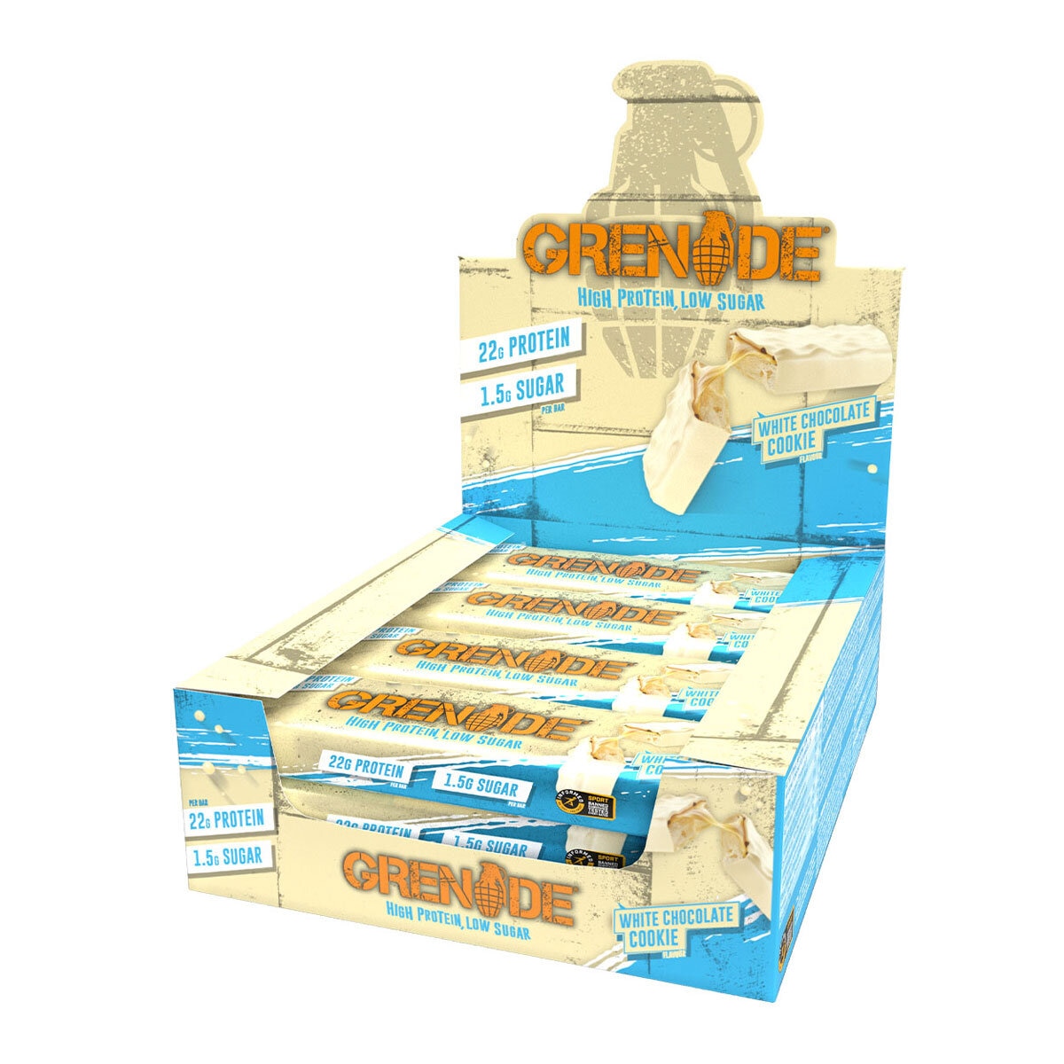 Grenade Carb Killa White Chocolate Cookie Bar, 12 x 60g