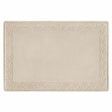 Taupe bath mat with a plain background