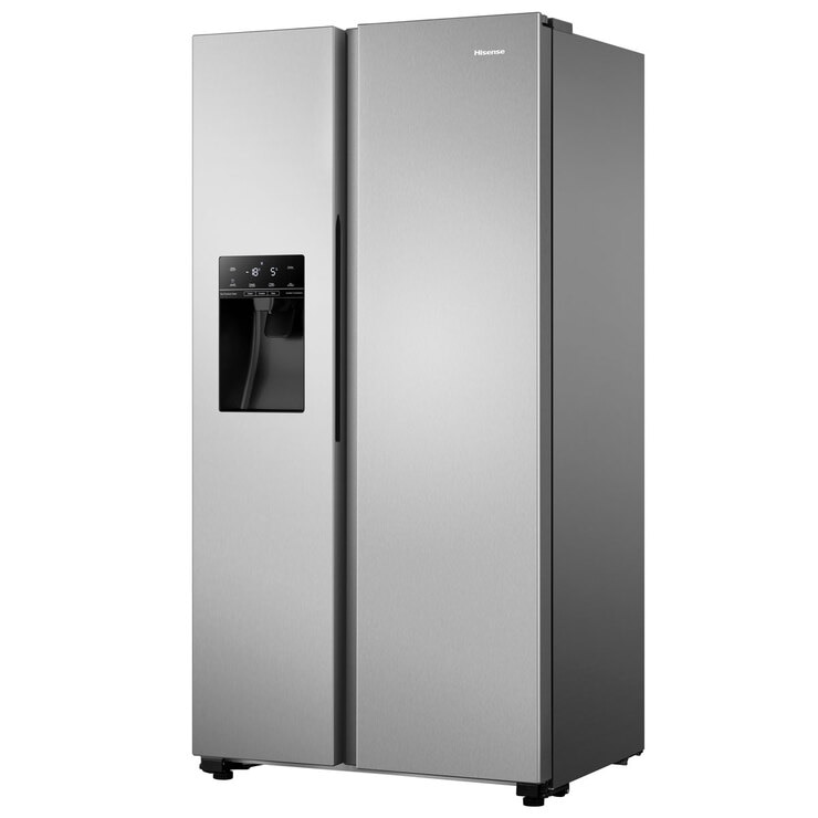 Hisense RS694N4TZF, Side by Side Fridge Freezer A+ Rating in Stainless