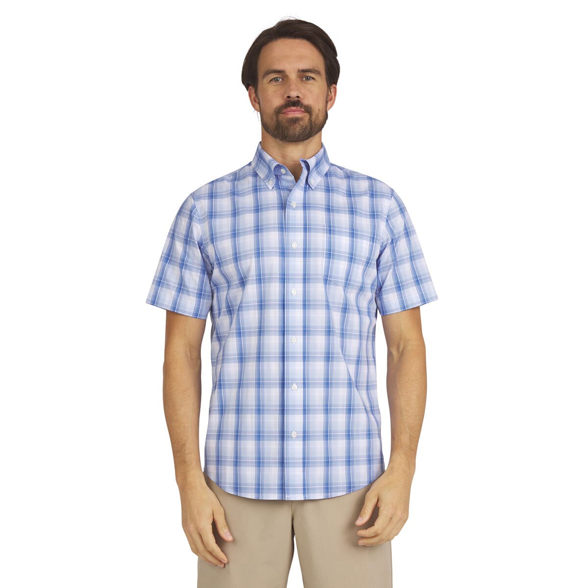Chaps Men’s Easy Care Shirt in Cornflower