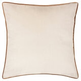 Furn Meridian Ecru Velvet Feather Fill Cushion, 55 x 55 cm Furn Meridian Ecru Velvet Feather Fill Cushion, 55 x 55 cm