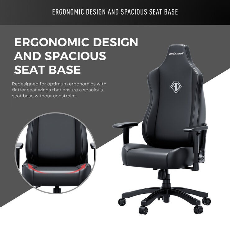 anda seaT Novis Max Extra Large Gaming Chair, Black