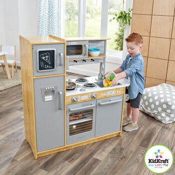 KidKraft Uptown Natural Wooden Play Kitchen - Model 53298 (3+ Years)