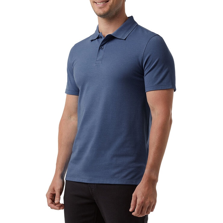 32 Degrees Men's Pique Polo in Navy
