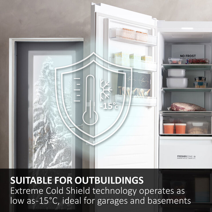 Haier H4F272WEH1K, InstaSwitch Freezer, E Rated in White