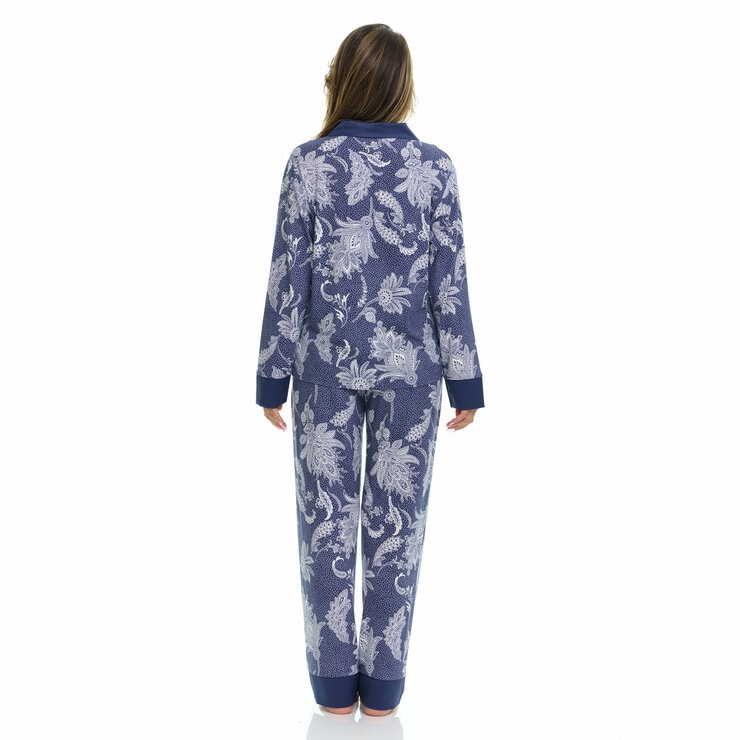 Flora Nikrooz Ladies Notch Collar 2 Piece Pyjama Set Flora Nikrooz Ladies Notch Collar 2 Piece Pyjama Set