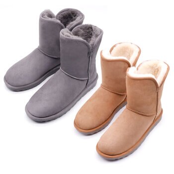 Kirkland Signature Ladies Scalloped Shearling Boot in 2 Colours and 5 Sizes