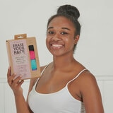 Model Holding the Cloths