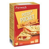 Box of Piz'wich Three Cheese Pizza Pockets