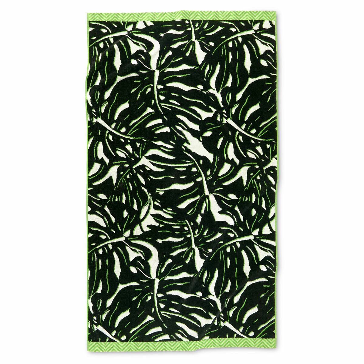 Oversized 100% Cotton Monstera Beach Towel Oversized 100% Cotton Monstera Beach Towel