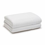 Panda Bamboo & Cotton White Bath Towels, 2 Pack Panda Bamboo & Cotton White Bath Towels, 2 Pack