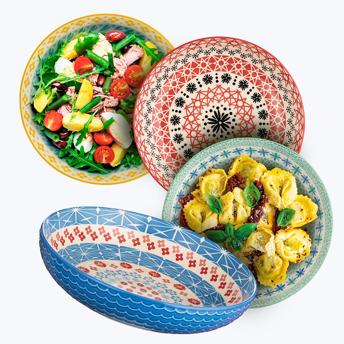 Sig House Stoneware Serve Bowls 4 Piece