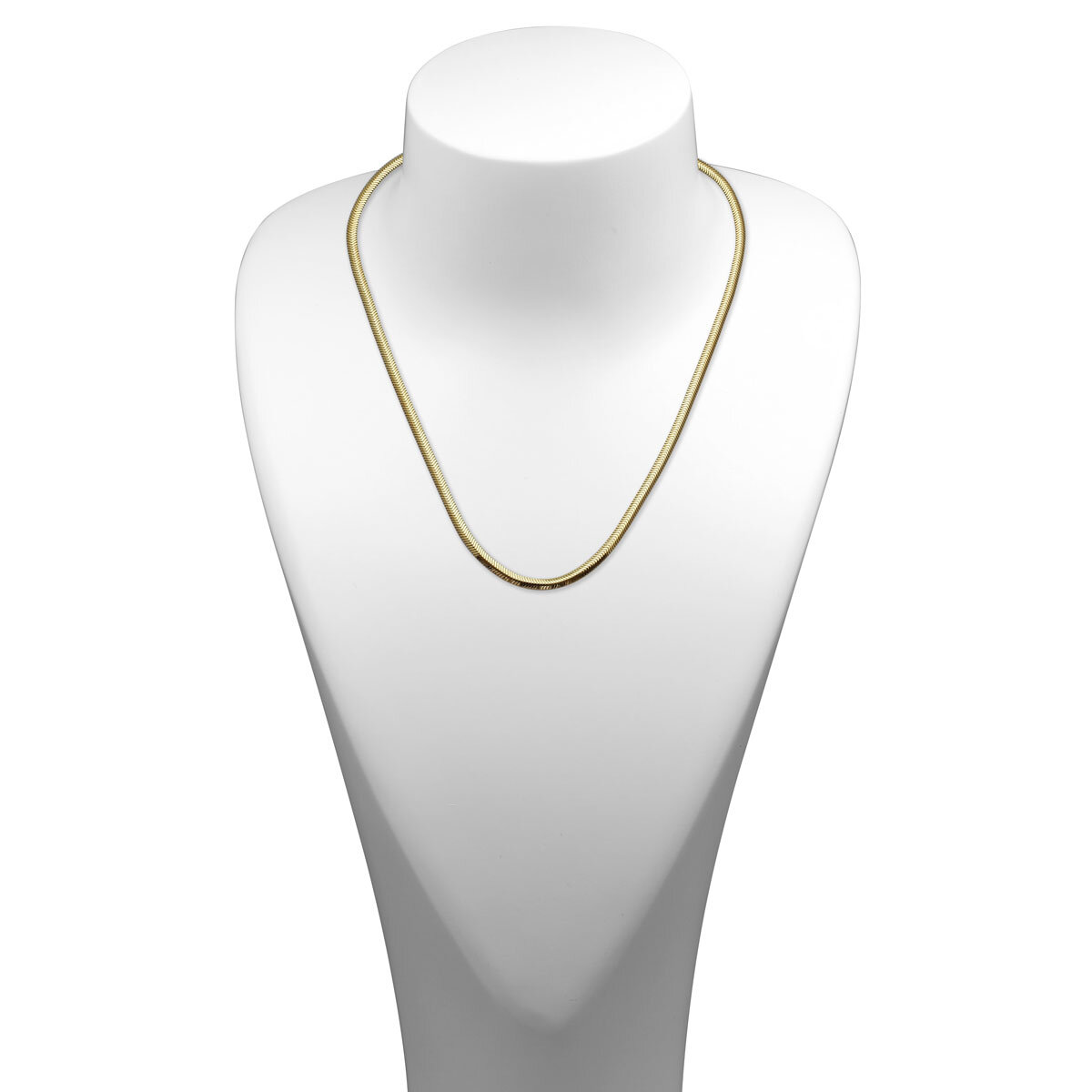 14ct Yellow Gold Herringbone Chain Necklace