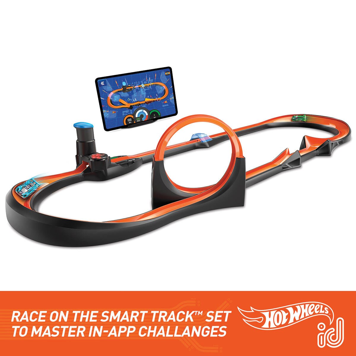 Hot Wheels ID Smart Track Kids playing