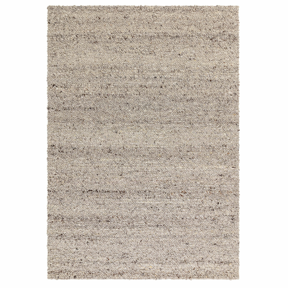Adler Bouclé Wool Silver Rug, in 3 Sizes Adler Bouclé Wool Silver Rug, in 3 Sizes