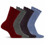 K Bell Ladies Chenille Socks, 4 Pack