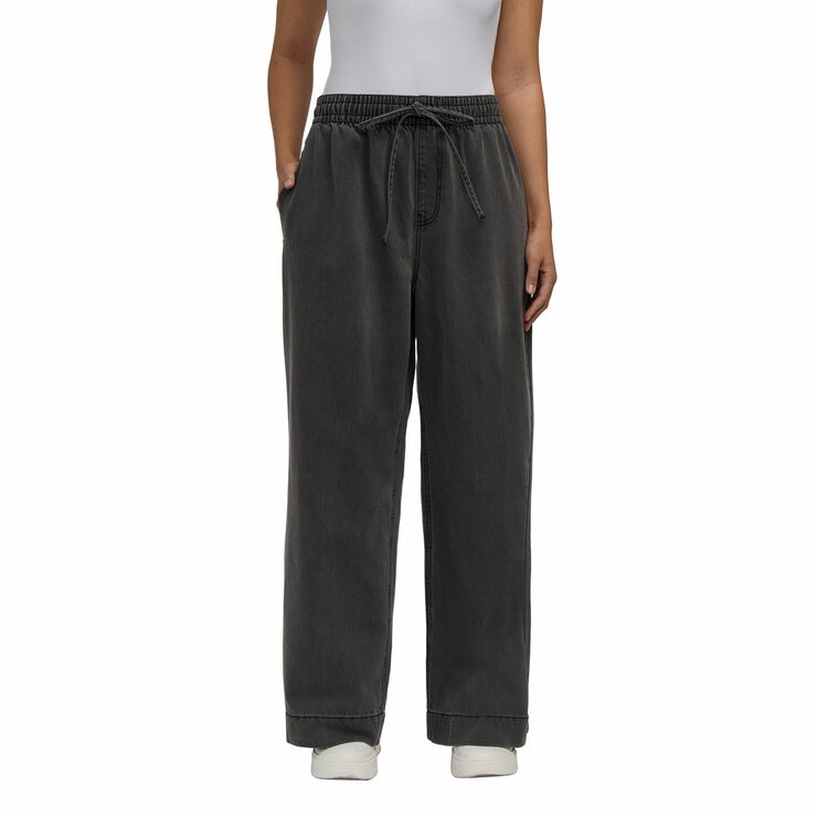 Teddi Rose Wide Leg Denim Pull on Pant