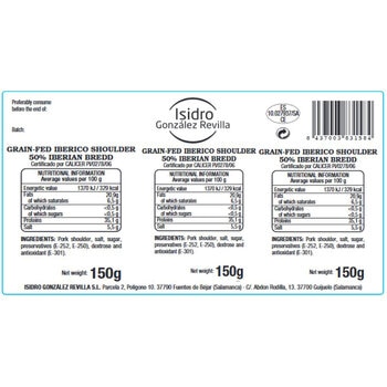 Isidro Iberico Paleta, 3 x 150g
