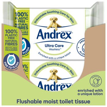 Andrex Ultra Care Washlets, 12 x 36 Wipes