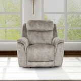 Oscar Grey Fabric Power Reclining Armchair with Power Headrest