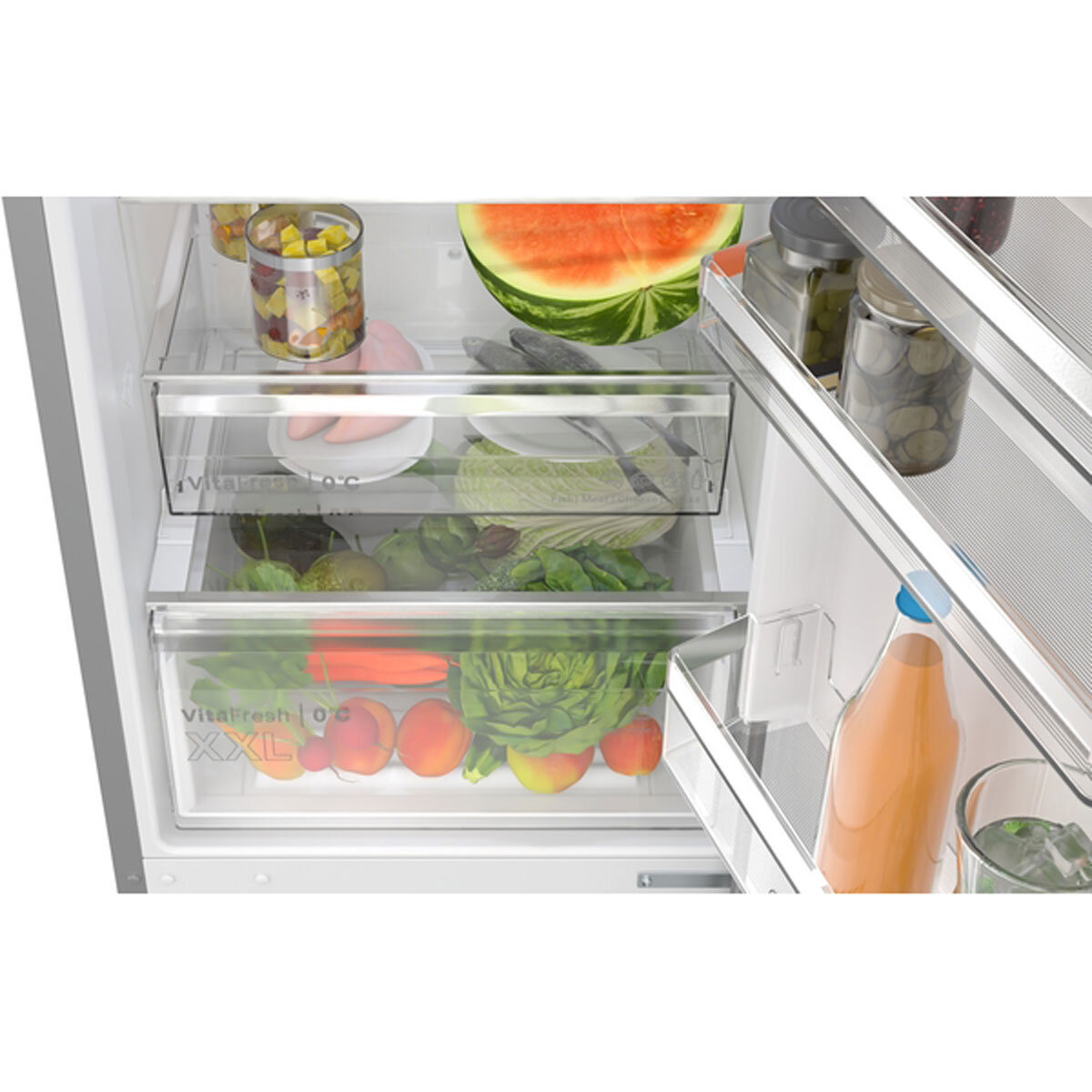 Bosch Series 4 KGN392LAGG Fridge Freezer, A Rated in Silver