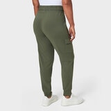 Mondetta Ladies Cargo Cuffed Jogger in Green