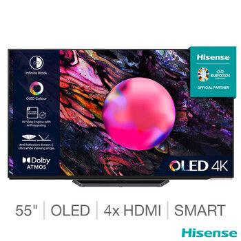 Hisense 55A85KTUK 55 Inch OLED 4K Ultra HD Smart TV