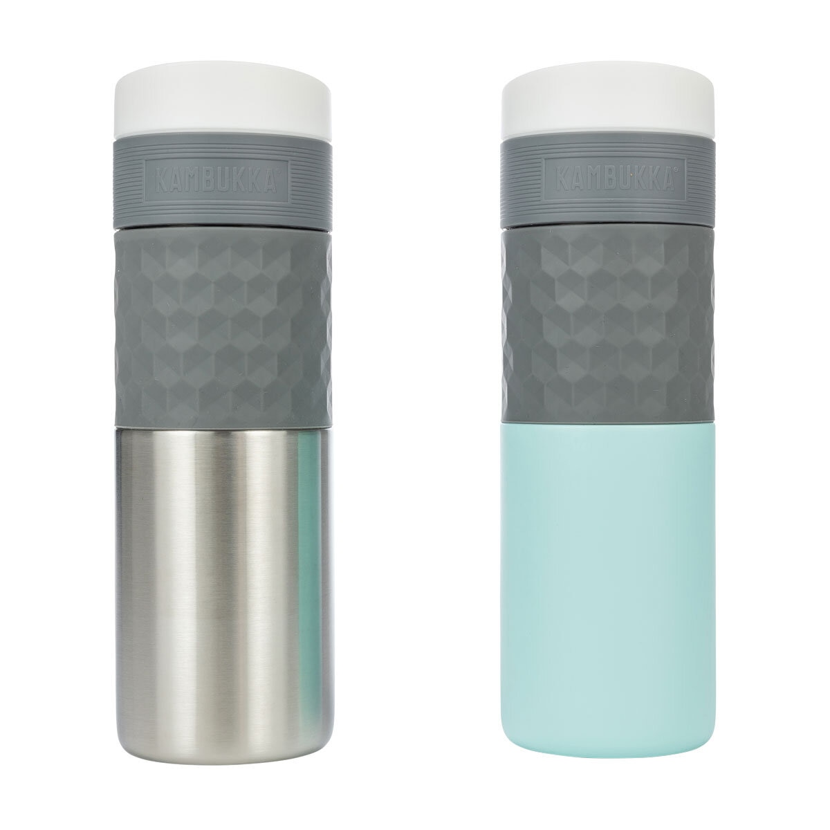 Kambukka 500ml Travel Mug, 2 Pack in Glacier