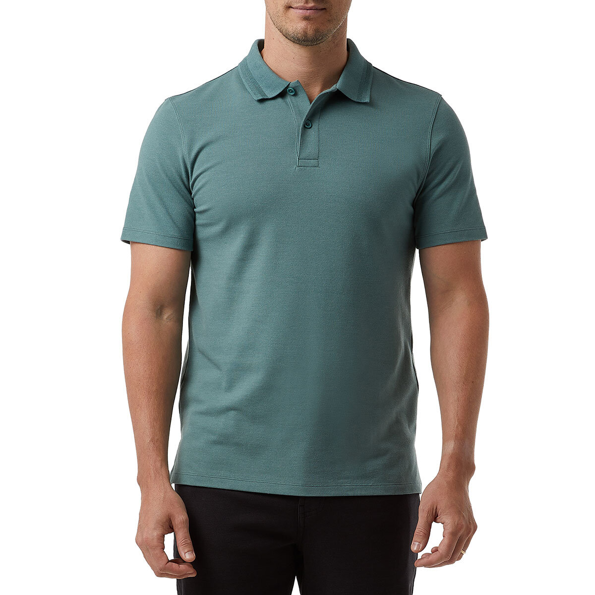 32 Degrees Men's Pique Polo in Green
