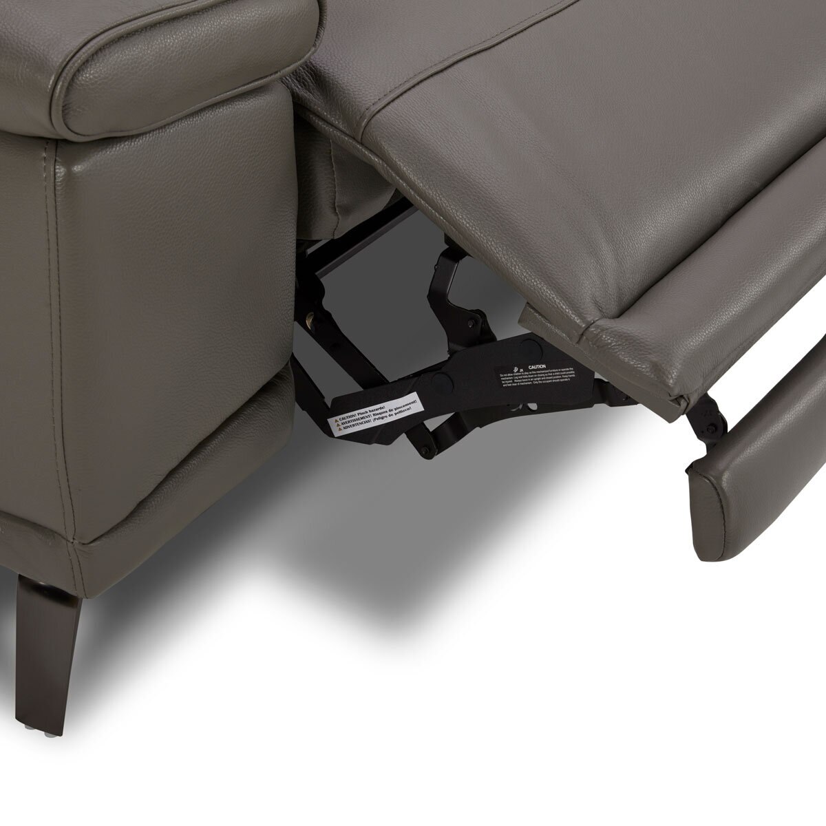 Gilman Creek Rachel Grey Leather Power Reclining Sectiona