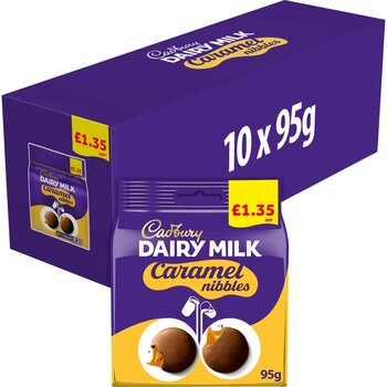 Cadbury Dairy Milk Caramel Nibbles PMP £1.35, 10 x 95g