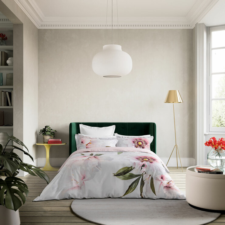 Ted Baker Peony Floral Pink Duvet Cover Set, Double Ted Baker Peony Floral Pink Duvet Cover Set, Double