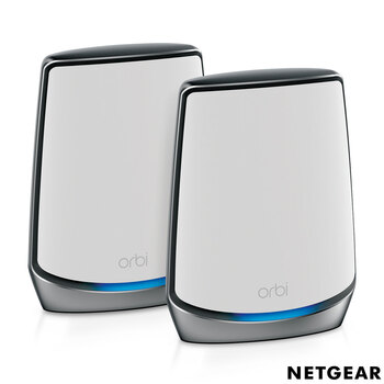 Netgear Orbi RBK852 Tri-band WiFi 6 Mesh System, 6Gbps, Router and Satellite, RBK852-100EUS
