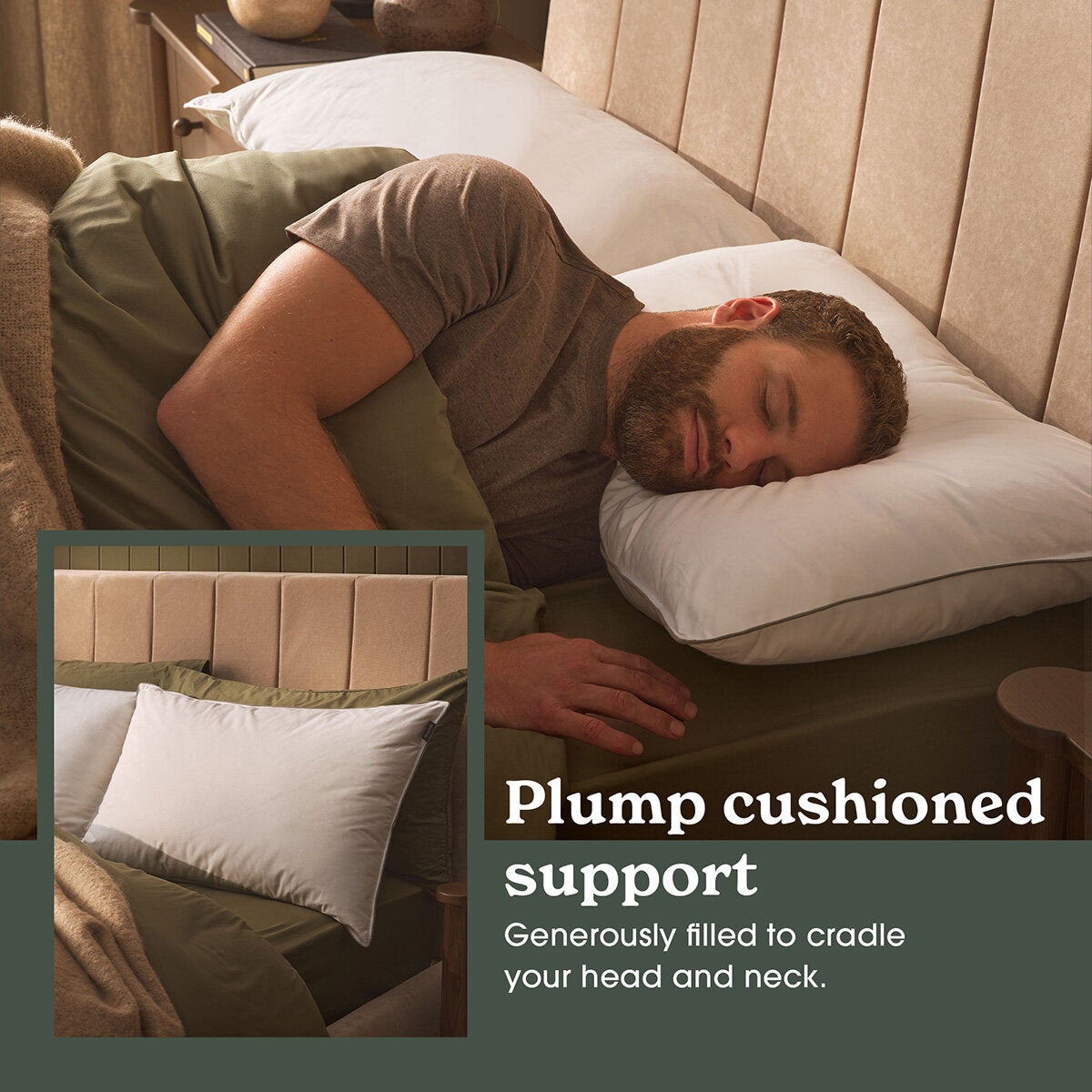 Sleepeezee Natural Comfort Feather & Down Pillow, 48 x 74 cm Sleepeezee Natural Comfort Feather & Down Pillow, 48 x 74 cm